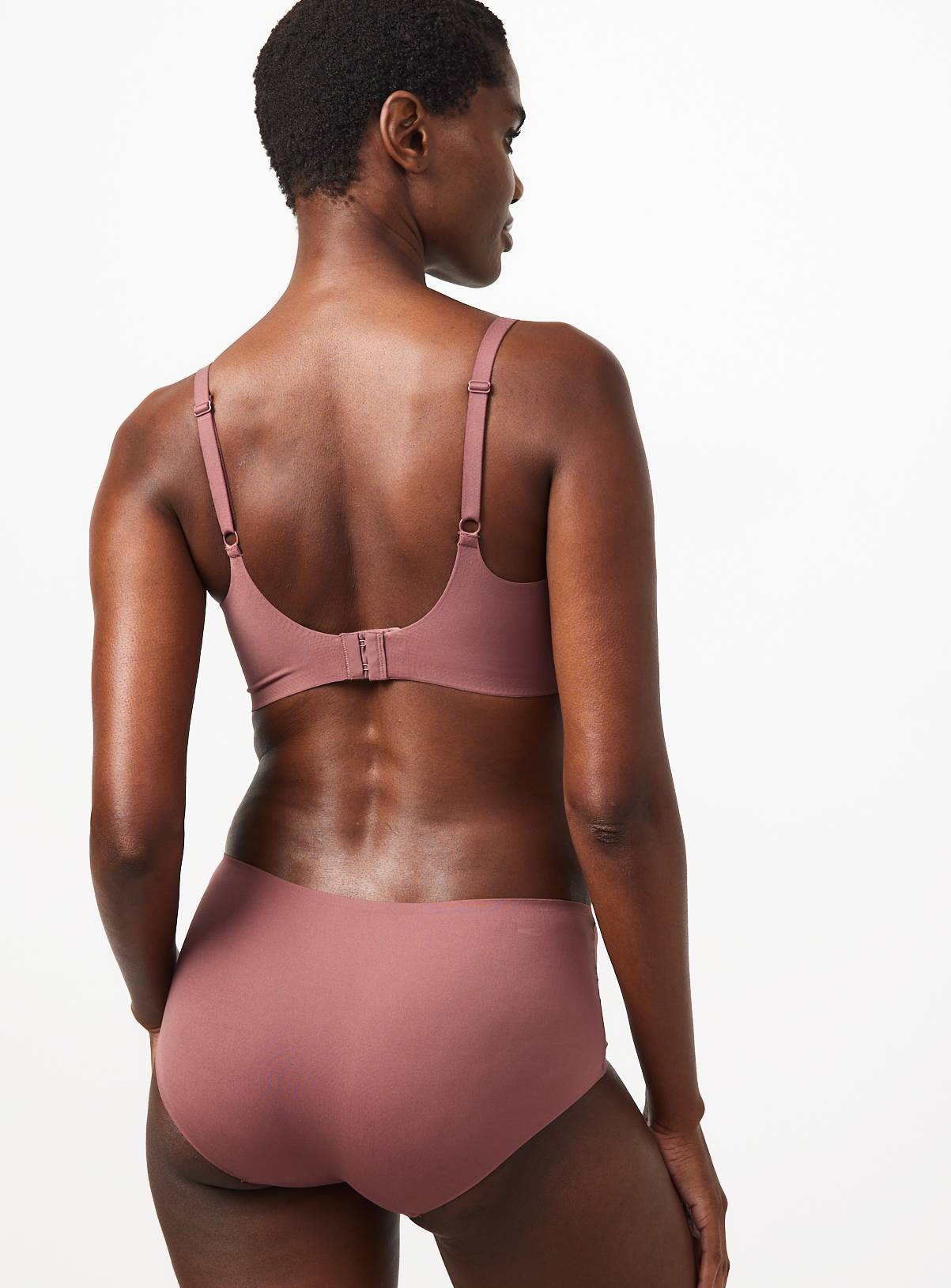 Rose Brown Flexform™ Bonded Scoop Neck Bralette XS - Image 5